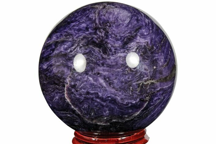 Polished Purple Charoite Sphere - Siberia #165452